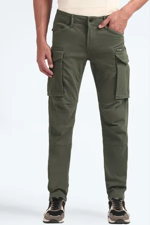 Flying Machine Men Slim Fit Cargos Trousers