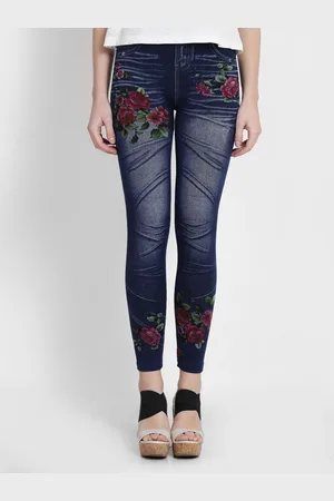 Camey Slim Fit Floral Printed Jeggings