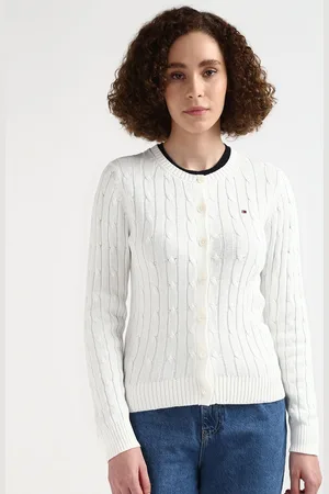 Tommy Hilfiger Women Cable Cotton Knit Cardigan