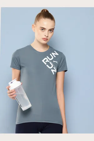 Slazenger Women Printed Running T-shirt with Reflective Detail