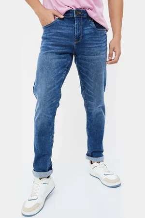 Lifestyle Men Skinny Fit Low Distress Light Fade Jeans
