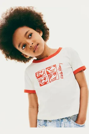 H&M Girls Printed Cotton T-shirt