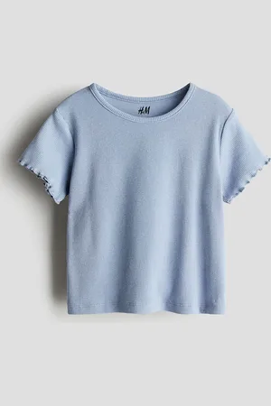 H&M Girls Ribbed Jersey Tops