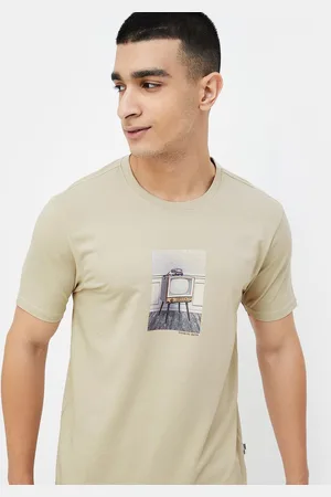 Lifestyle Men Printed Pockets Slim Fit T-shirt
