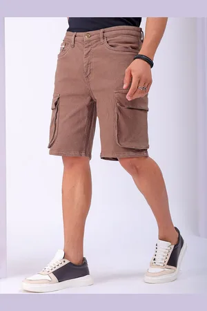 The Indian Garage Co Men Relaxed Fit Cargo Shorts