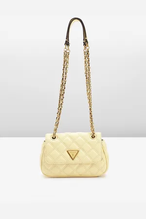 Guess Quilted PU Structured Shoulder Bag with Two Handles