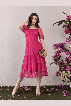 Berrylush Women Floral Ruffled Empire Midi Dress