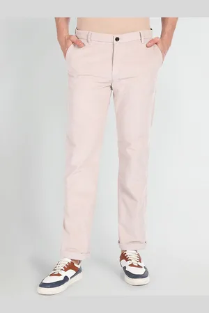 Arrow Men Low-Rise Smart Cotton Chinos Trousers