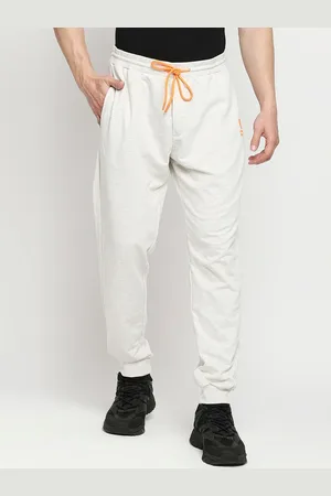 SPYKAR Men Off-White Solid Joggers