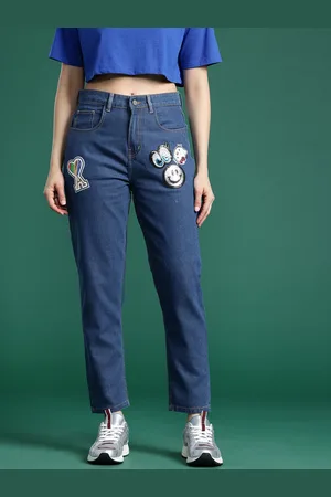 DressBerry Women Boyfriend Fit Embellished Jeans