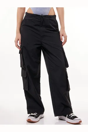 Bewakoof Women Baggy Oversized Cargo Parachute Pants