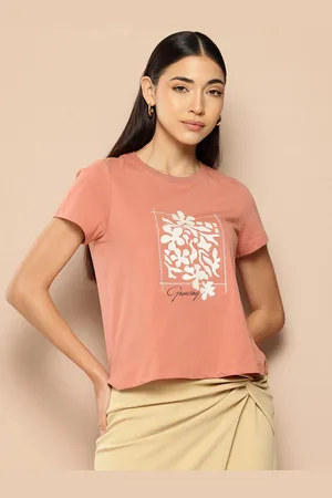 Chemistry Women Printed Pure Cotton T-shirt