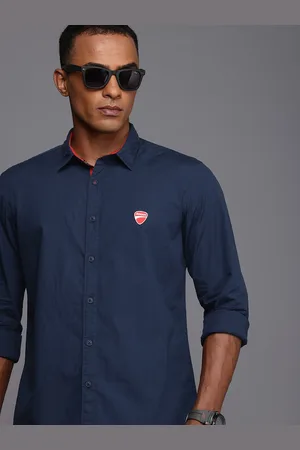 DUCATI Pure Cotton Opaque Casual Shirt