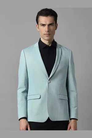 Louis Philippe Self Design Notched Lapel Slim-Fit Casual Blazers