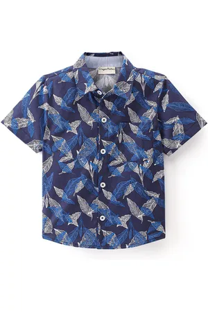 CrayonFlakes Boys Tropical Printed Casual Shirt