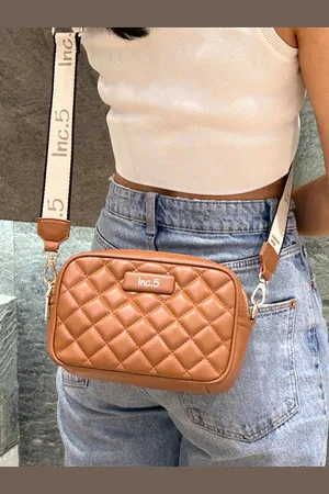 Inc 5 Oversized Structured Hobo Bag with Quilted