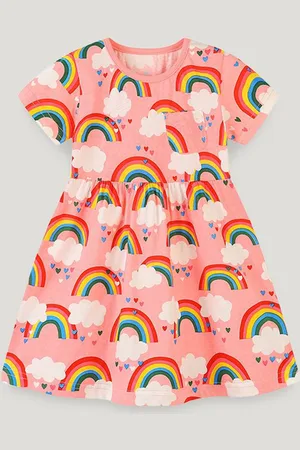 Stylecast Girls Print A-Line Short Sleeves Knee Length Dress