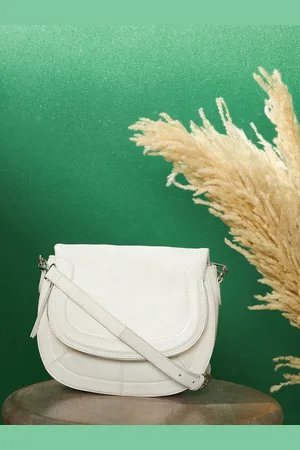 Mast & Harbour Women PU Half Moon Sling Bag with Tasselled