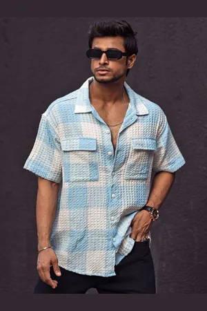 Powerlook Men Opaque Checked Regular Fit Casual Shirt