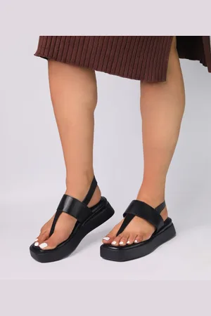 MONROW Open Toe Flatform Heels