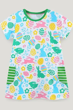 Stylecast Girls Short Sleeves Round Neck A-Line Dress