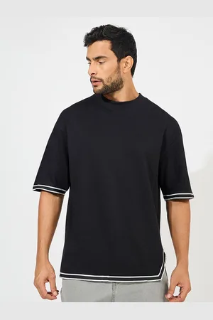 Styli Men Hem Tape Detail Cotton Terry Tee