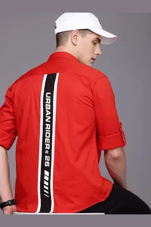 DUCATI Pure Cotton Opaque Printed Casual Shirt