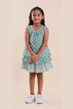 Sangria Ethnic Motifs Printed Pure Cotton A-Line Dress