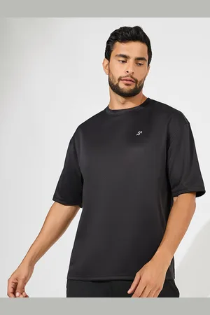 Styli Men Soft Texture Badge Detail Oversized Athleisure Tee
