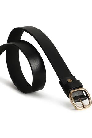 RARE RABBIT Men Textured Leather Formal Belt