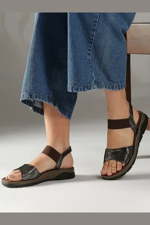 Inc 5 Women Printed Open Toe Flats with Western - Embellished