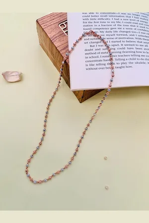 ABDESIGNS Rose Gold-Plated Beaded Sophisticated Necklace