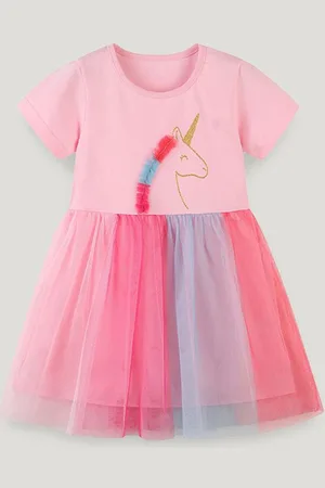 Stylecast Girls Short Sleeves Applique Fit and Flare Dress
