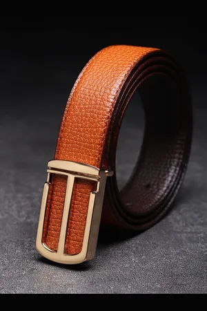 Winsome Deal Men Push Pin Textured Formal Belt