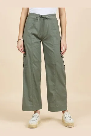 Gipsy Women Smart Mid-Rise Cargos Trousers