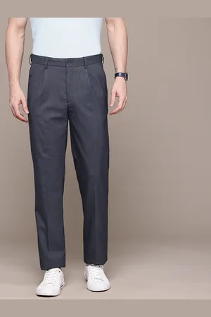 Nautica Men Flex Waistband Classic Fit Pleated Formal Trousers