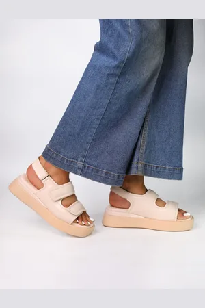 MONROW Open Toe Flatform Heels
