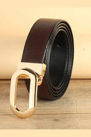 Winsome Deal Men Push Pin Textured Formal Belt