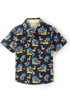 CrayonFlakes Boys Conversational Printed Casual Shirt
