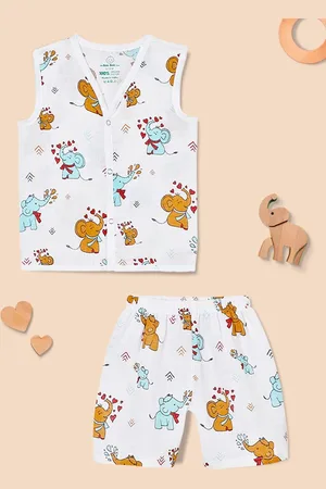 The Boo Boo Club Infants Pure Cotton Printed Sustainable Top with Shorts