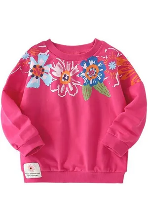 Stylecast Girls Floral Printed Round Neck Cotton T-shirt