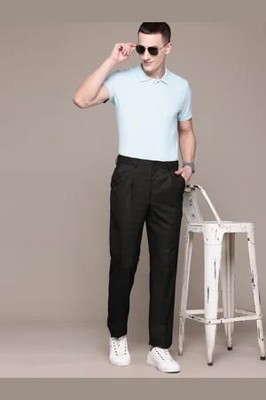 Nautica Men Flex Waistband Checked Pleated Chinos