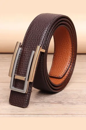 Winsome Deal Men Push Pin Textured Formal Belt