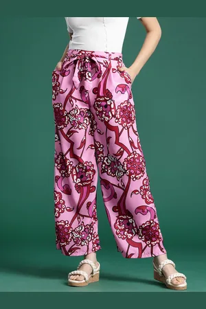 DressBerry Women Floral Printed Flared Trousers