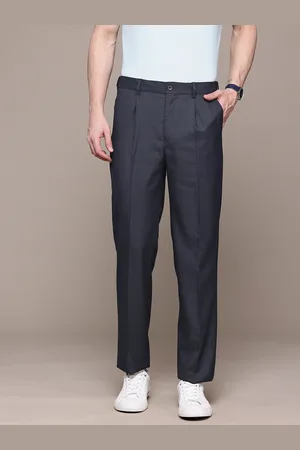 Nautica Men Flex Waistband Classic Fit Pleated Formal Trousers