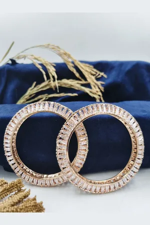 Anouk Set Of 2 Gold-Plated AD Studded Bangle