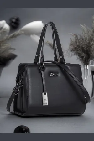 EXOTIC Structured Handheld Bag with Tasselled