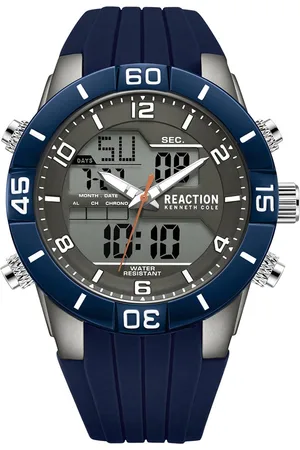 Kenneth Cole Men Black Analogue and Digital Sports Watch KRWGP9005801
