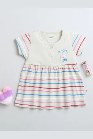 BUMZEE Striped A-Line Dress