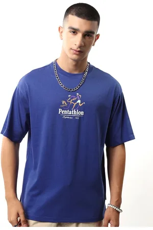 Highlander Men Sports Printed Round Neck Applique T-shirt